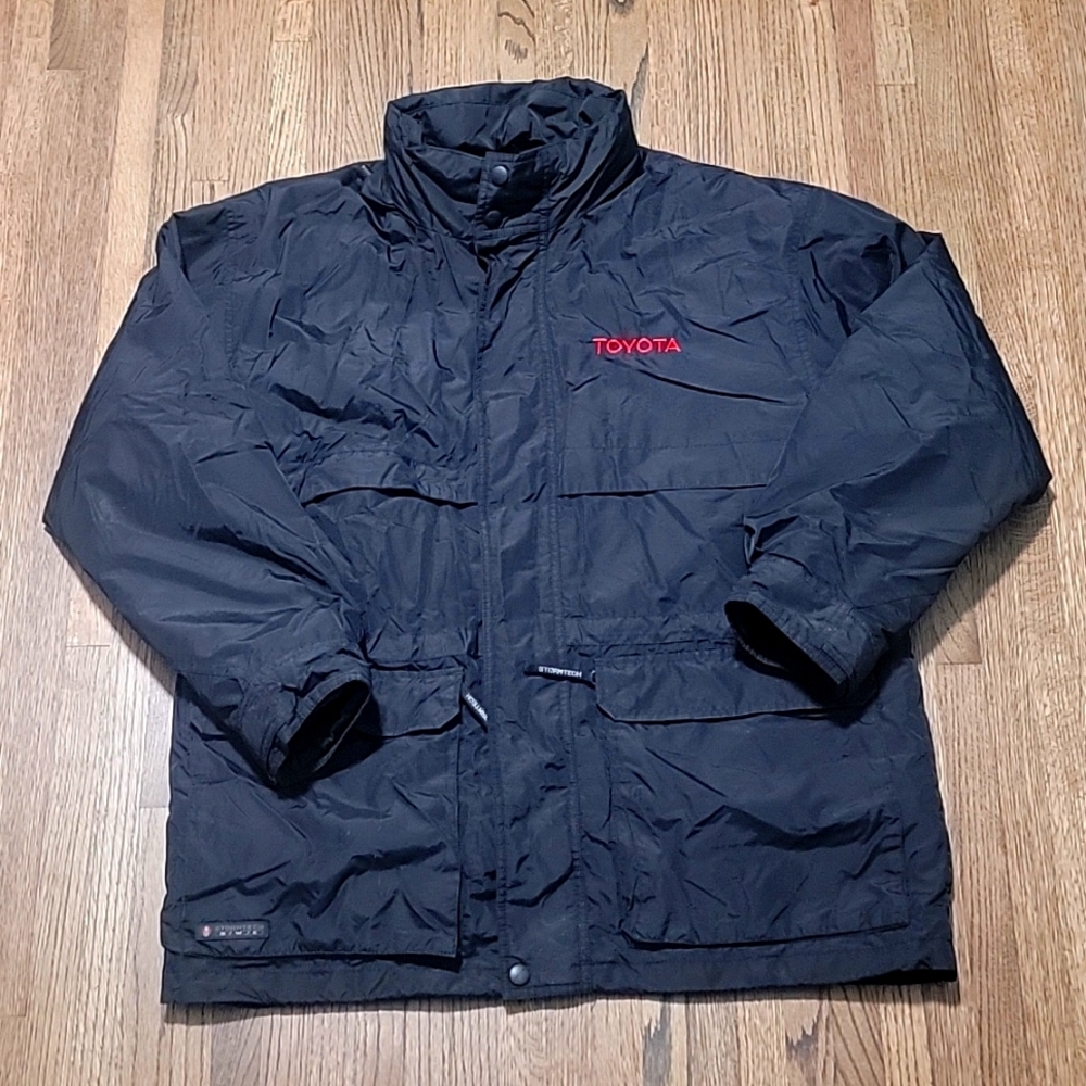 Toyota storm Tech winner jacket with inner liner fleece. Warm performance men's